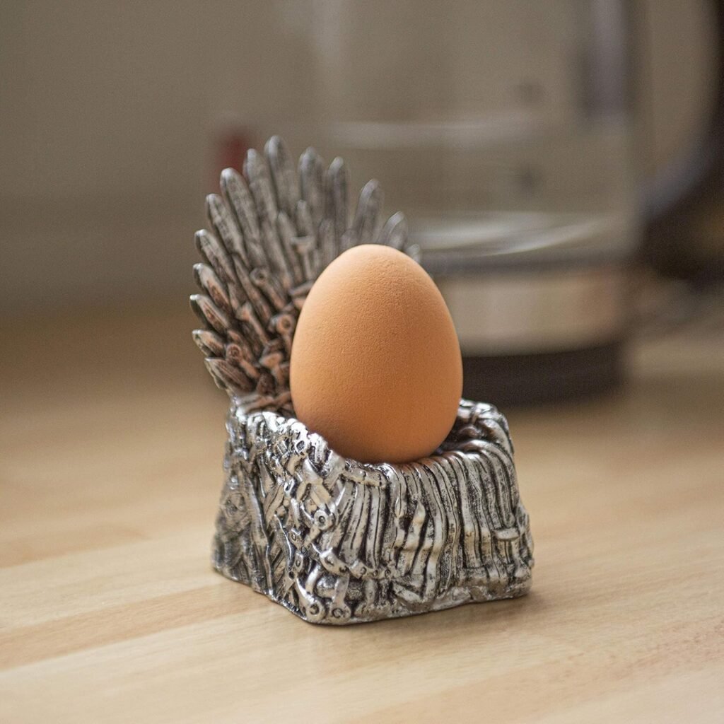 Egg cup holder styled as a Throne, great gift for Game of Thrones fans