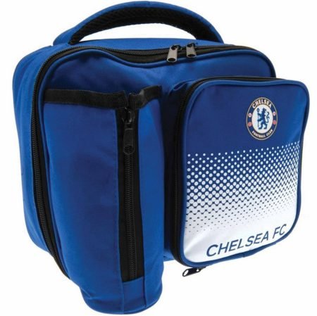 Chelsea licensed lunch bag in blue with club crest, perfect gift for young Blues fans