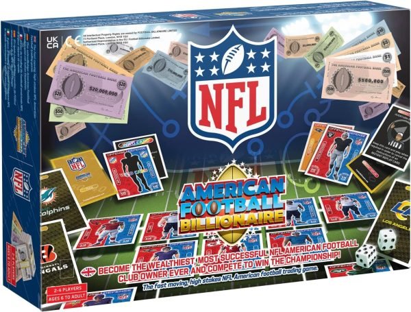 American Football version of popular Billionaire Board game, perfect gift for NFL fans
